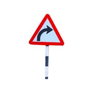 Right Curve Sign Board